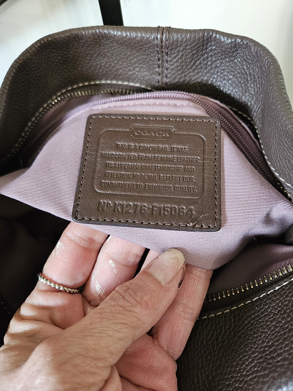 Coach Brown Leather Shoulder Bag - Picture 8 of 9